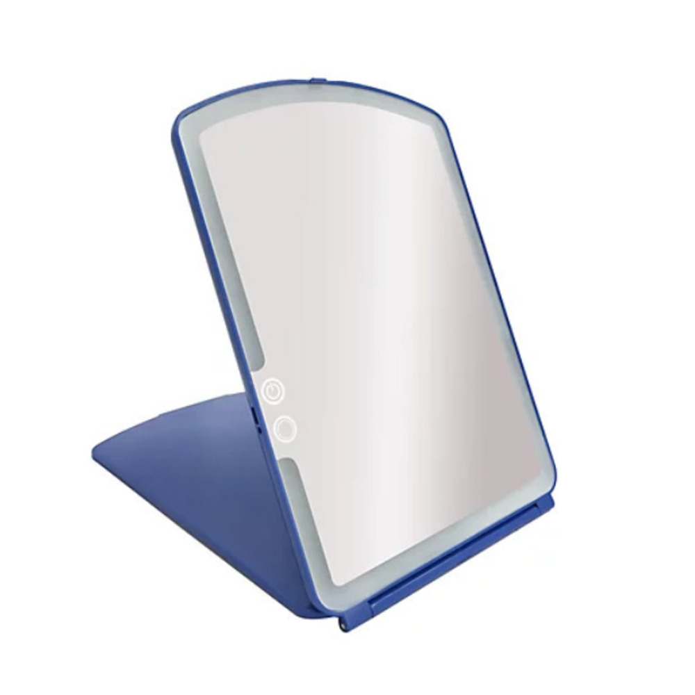 Blushly Super Slim LED Lighted Folding Vanity Mirror